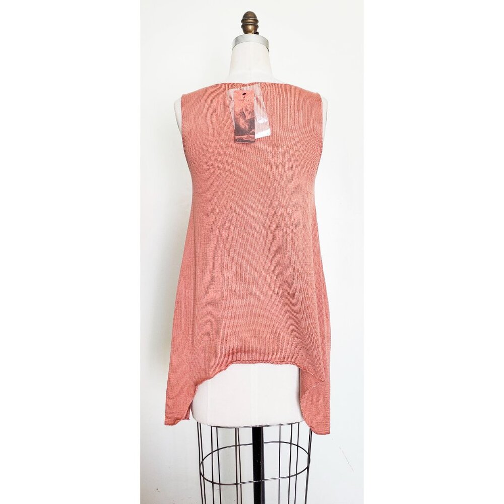 Peruvian Connection Womens Knit Tank Top Ballet Layton Tank Handkerchief Hem NWT - Picture 9 of 12